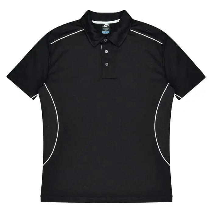 Aussie Pacific Kuranda Men's Polo Shirt 1323  Aussie Pacific BLACK/WHITE S